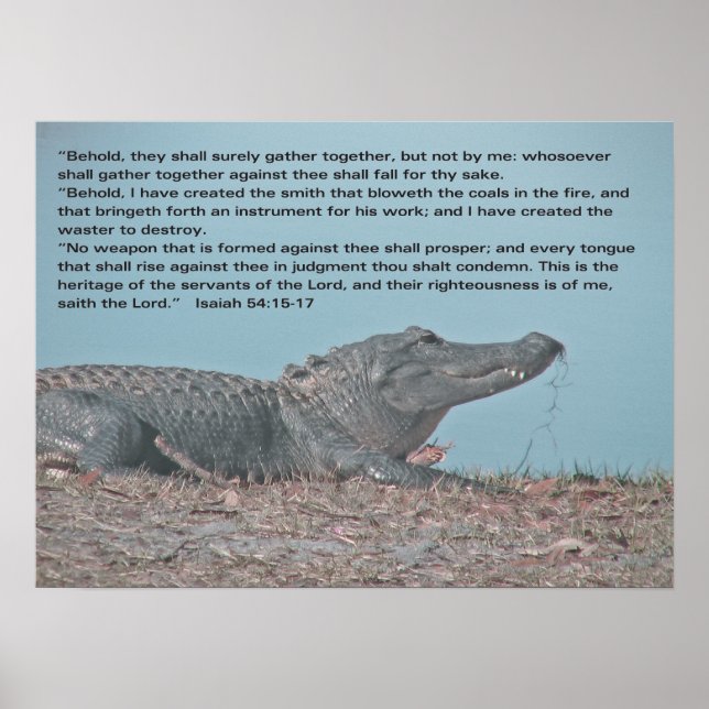 Isaiah 54:15-17 poster (Vorne)