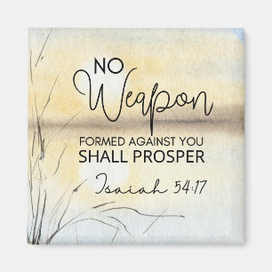 Isaiah 54 17 Keine Waffe gegen euch gebildet Bibel Magnet
