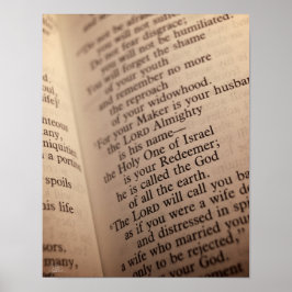 Isaiah 54:5 [Print] Poster