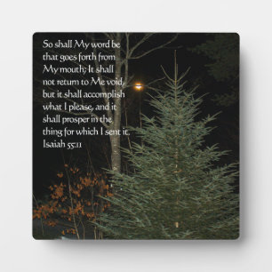 Isaiah 55:11 fotoplatte