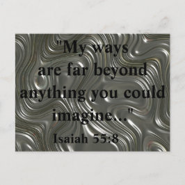 Isaiah 55:8 Leistungsstarkes Bibelangebot Postkarte