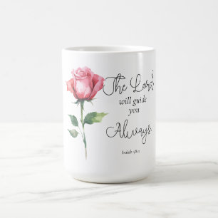 Isaiah 58:11 Blume Abschluss Bible Verse Kaffeetasse