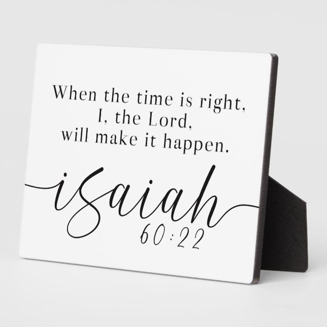 Isaiah 60:22 Bauernhaus Bibelschrift Fotoplatte (Seite)