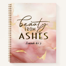 Isaiah 61 3 Schönheit von Ashes Bible Verse Pink
