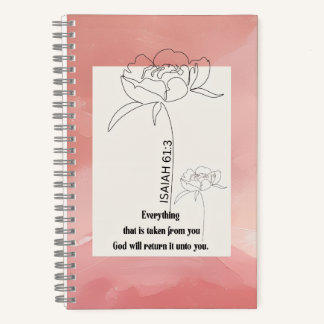 Isaiah 61:3 Spiral Notebook  Notizbuch