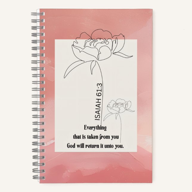 Isaiah 61:3 Spiral Notebook  Notizbuch (Vorderseite)