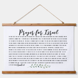 Isaiah 62 Bibelverse Gebet für Israel Wandteppich Mit Holzrahmen