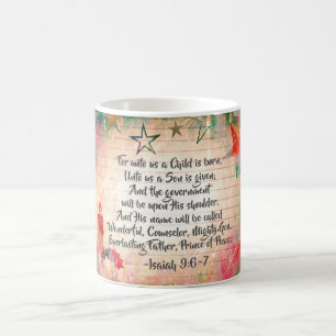 Isaiah 9:6 Denn für uns ist ein Kind Geboren, Weih Kaffeetasse