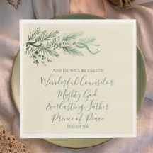 Isaiah 9:6 Elegante, einzigartige Vegetation Kiefe