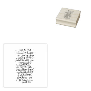 Isaiah 9:6 Typografie Weihnachtsbibelverse Gummistempel