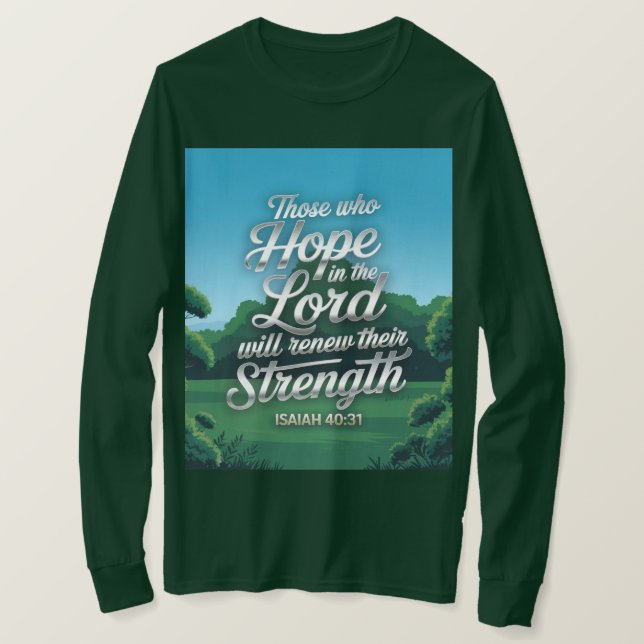 Isaiah Bible Quote Men's T-Shirt (Design devant)