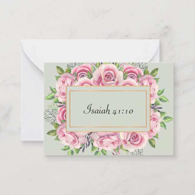 Isaïe 41:10 Carte de note de l'écriture (Devant)