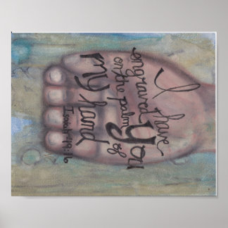 Isaïe 49:16 Poster