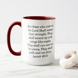 Isaïe 54:17 Écriture Personnalisée Mug à café à de