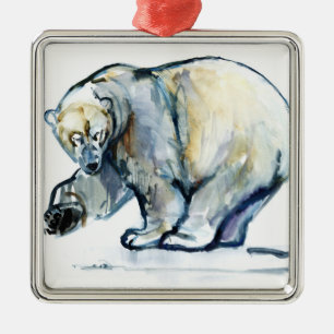 Isbjørn 2013 silbernes ornament