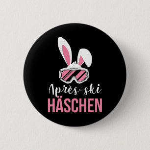Ischgl Après-Ski Bunny Ski Skifahrer Snowboarden Button