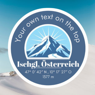 Ischgl Österreich Souvenirdekoration Aufkleber