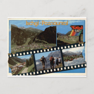 Ischgl Paznauntal Vintage Filmstreifen Multiview Postkarte
