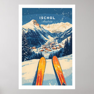 Ischgl Ski-Wandkunst-Druck 1 Poster