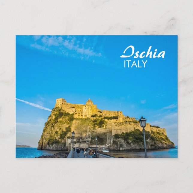Ischia, Castello Aragonese - Postkarte (Vorderseite)