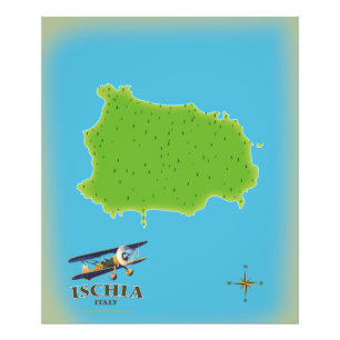 Ischia Italien Reiseplakat Fotodruck