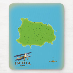 Ischia Italien Reiseplakat Mousepad