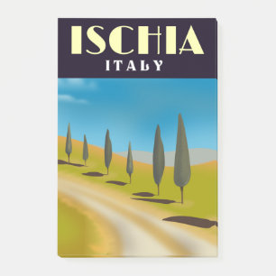 Ischia Italien Reiseplakat Post-it Klebezettel