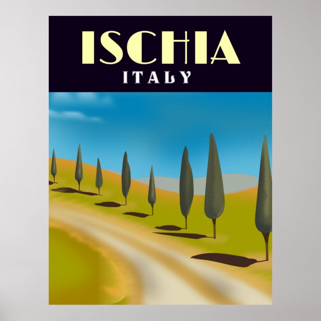 Ischia Italien Reiseplakat Poster (Vorne)