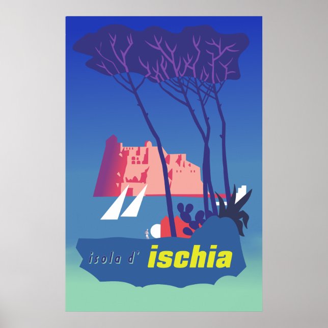 Ischia Travel Poster (Vorne)