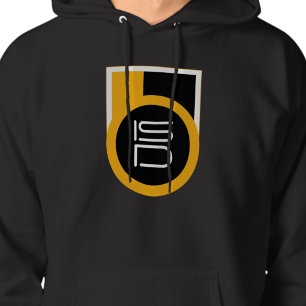 ISD Herren Schwarz Gold Streetwear Retro Hoodie