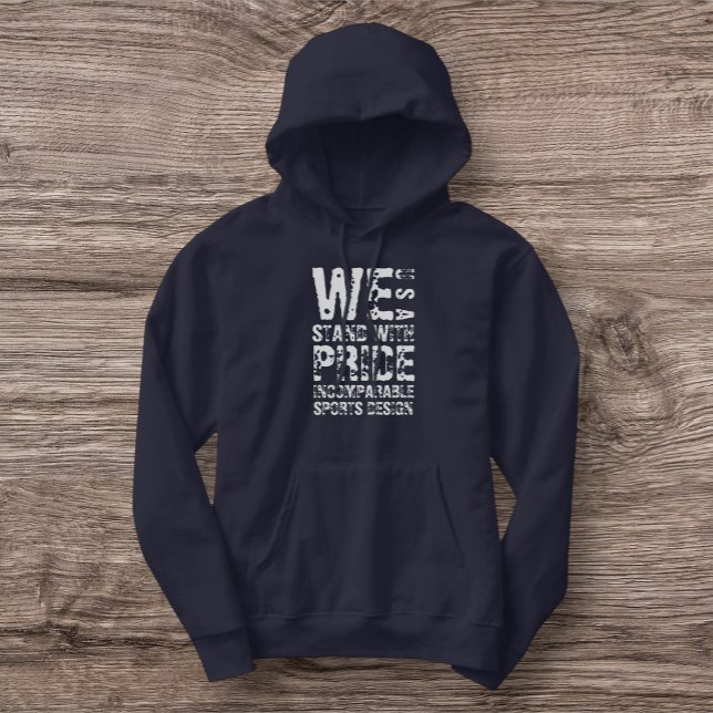 ISD Wir stehen mit Stolz zu USA Pullover Hoodie (Von Creator hochgeladen)