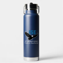 ISE-Flasche mit eingeatmtem blauem Wasser