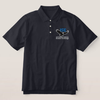ISE Men's Navy Blue Polo Shirt