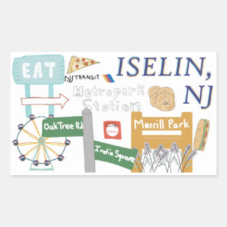 Iselin, Autocollant NJ Doodle