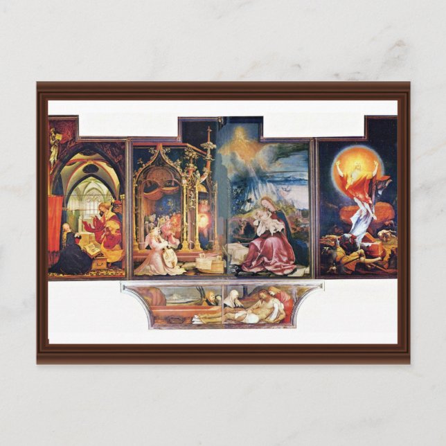 Isenheim Ehemaliger Altar in Antonine Isenhe Postkarte (Vorderseite)
