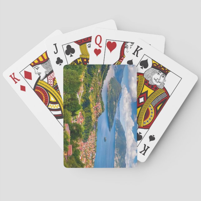 Iseo-See, Lombardei Spielkarten (Rückseite)