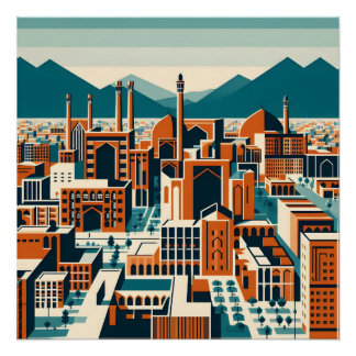 Isfahan - Persisches (iranisches) Design Poster