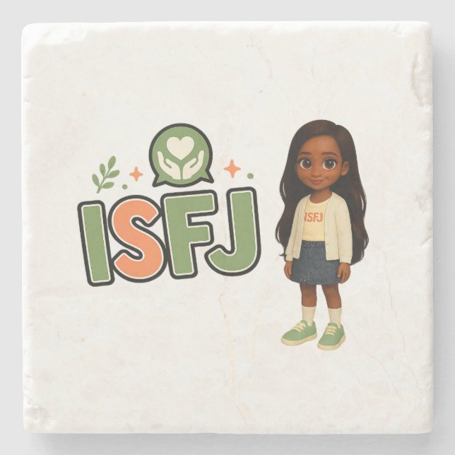 ISFJ — A Guardiã da Harmonia Steinuntersetzer (Vorderseite)
