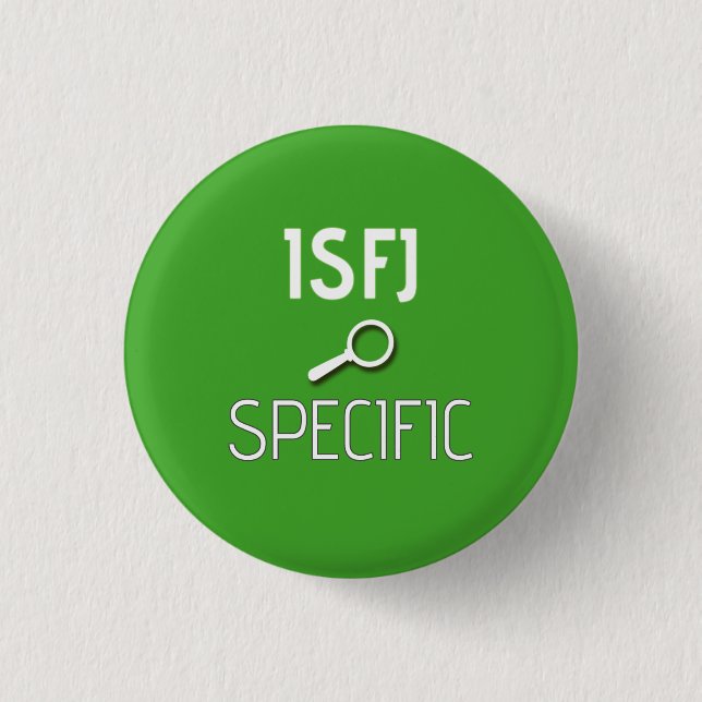 ISFJ "spezifischer" Knopf Button (Vorderseite)