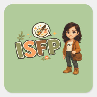 ISFP — A Artista Livre Quadratischer Aufkleber