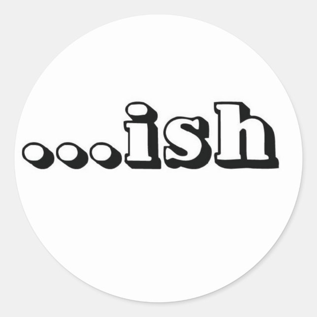 ish logo Wt Runder Aufkleber (Vorderseite)