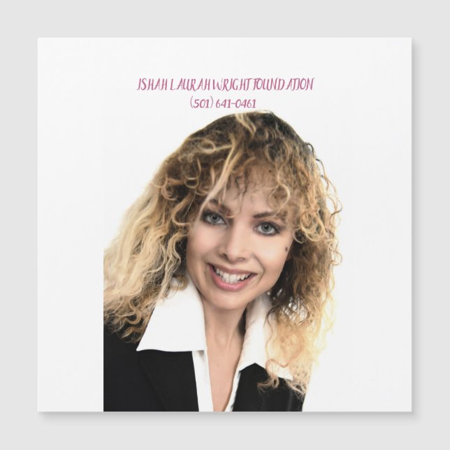 ISHAH LAURAH WRIGHT FOUNDADATION MAGNETKARTE (Vorderseite)