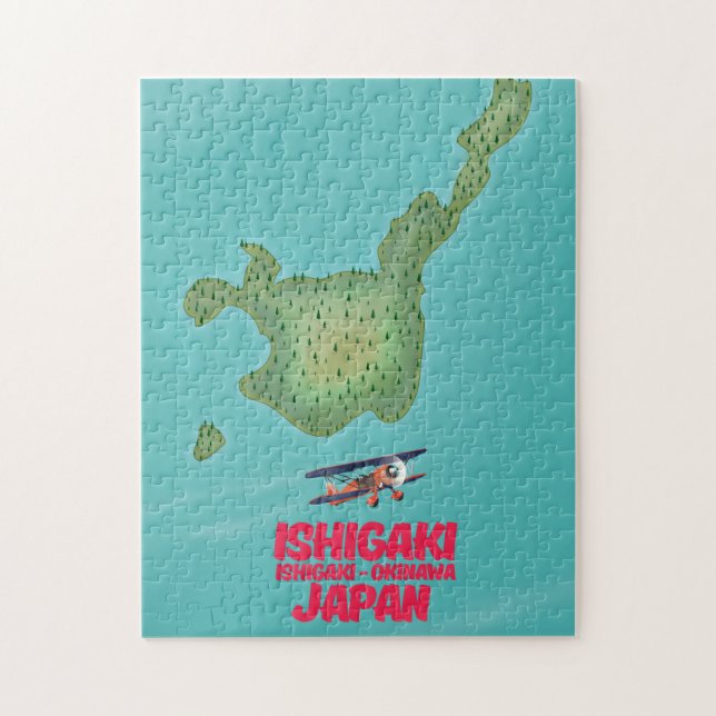 Ishigaki Okinawa, Japan-Karte (Vertikal)