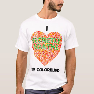 Ishihara Colorblind Test I Herz The Colorblind T-Shirt
