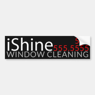iShine. Fenster-Reinigungs-Haus-Säubern fördernd Autoaufkleber