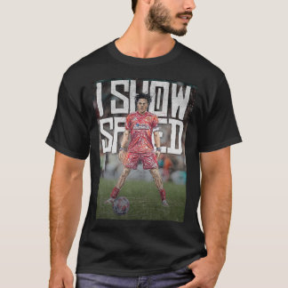 ishowspeed Inspirierte Fußballillustration T-Shirt