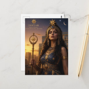 Ishtar Göttin Postkarte