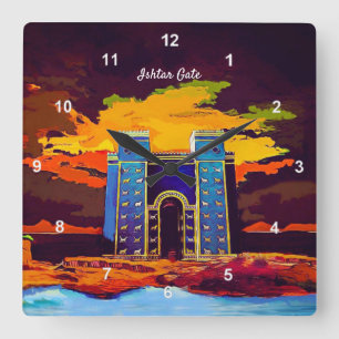 Ishtar Quadratische Wanduhr