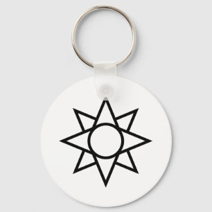 Ishtar-Sternsymbol vereinfacht Schlüsselanhänger