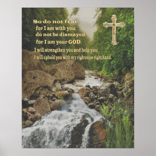 Isiah 41:10 Christliches Poster